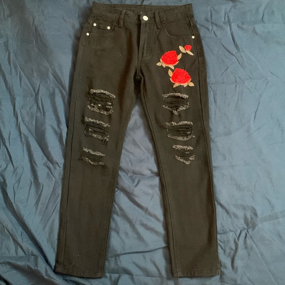 Black Big kid skinny jeans - Picture 1 of 1